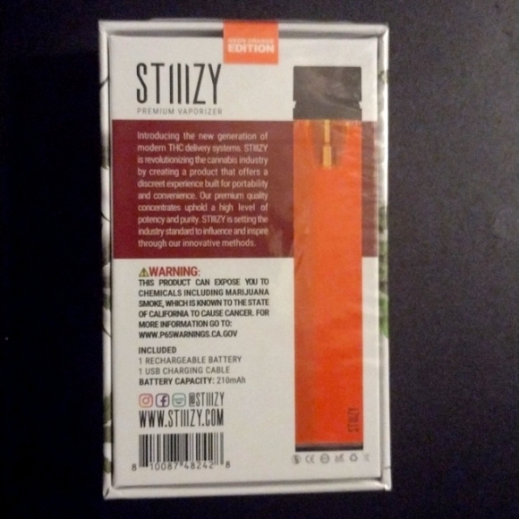 STIIIZY limited Edition"NEON ORANGE"SEALED🆕NIB. - Picture 3 of 7